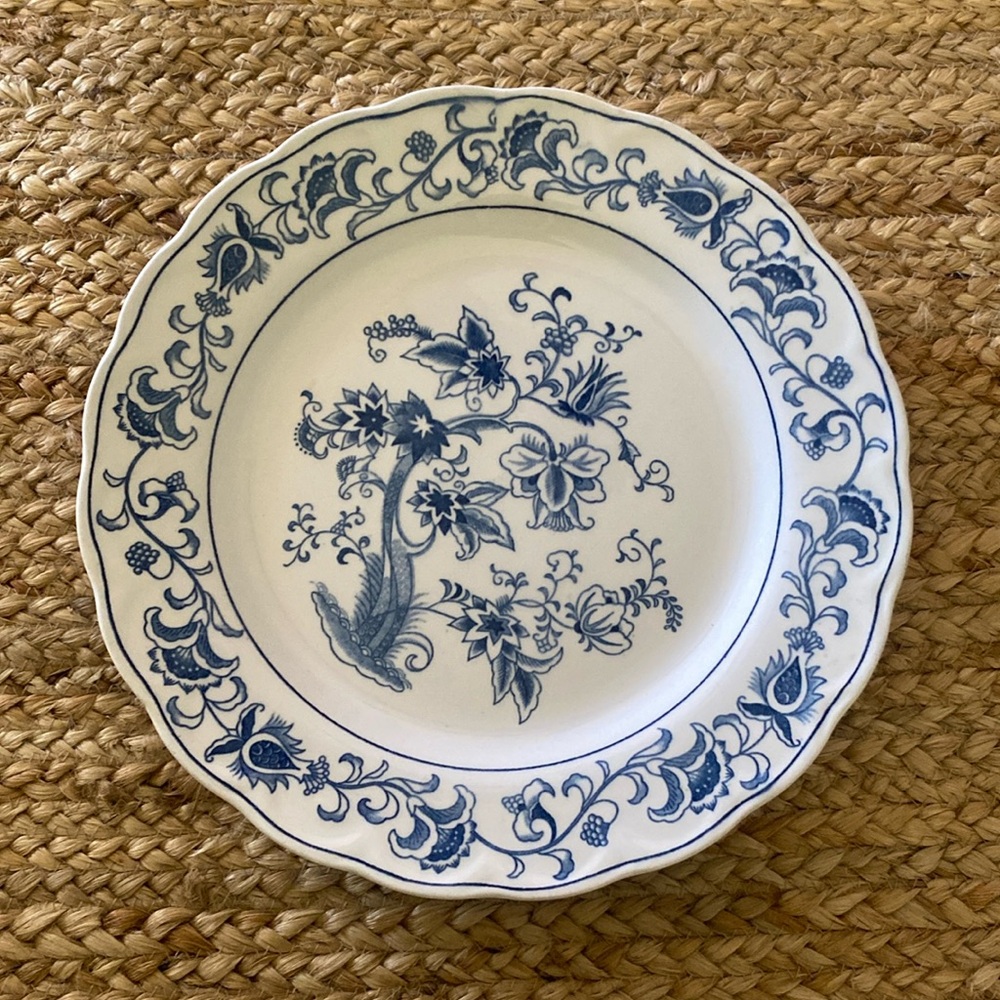 Double Phoenix, iron stone plate “Ming tree” made in Japan